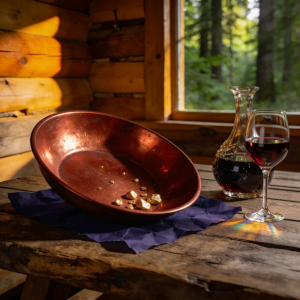 Gold und Wein – die Goldwaschpfanne als Metapher für Ressourcenarbeit