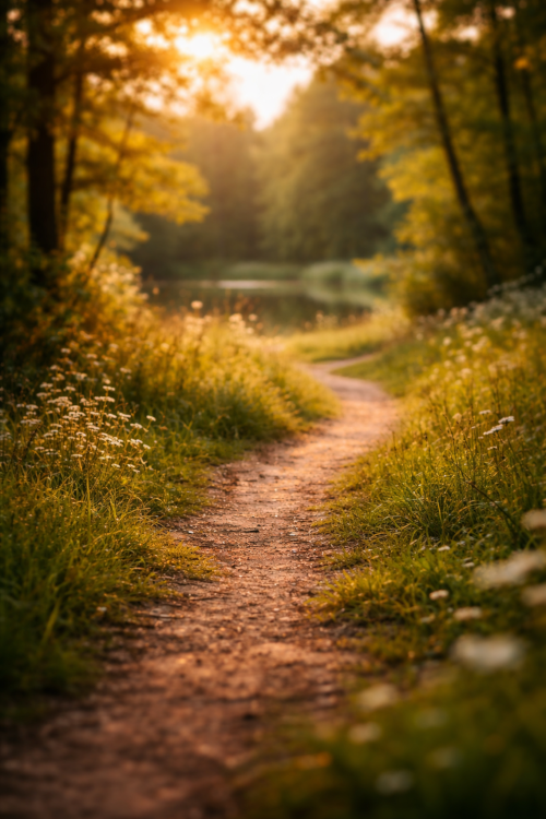 Mischwald mit Teich – Weg als Methode